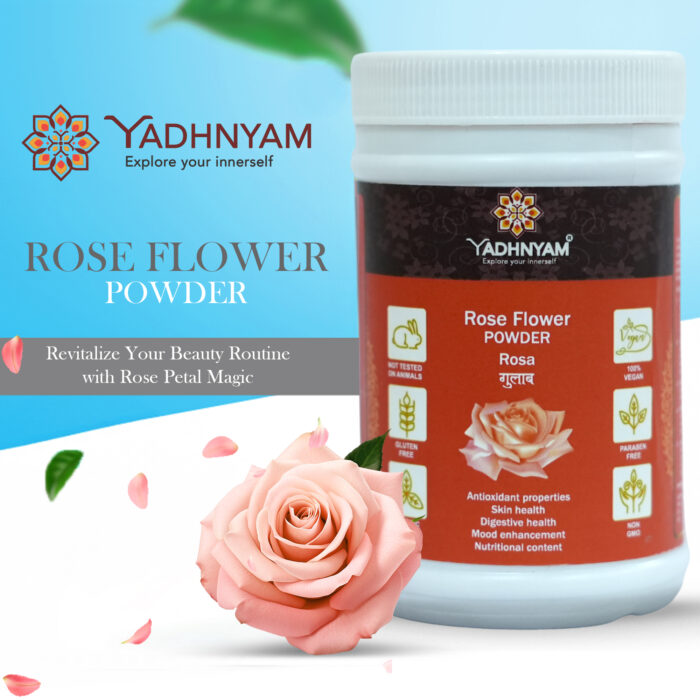 Rose flower powder