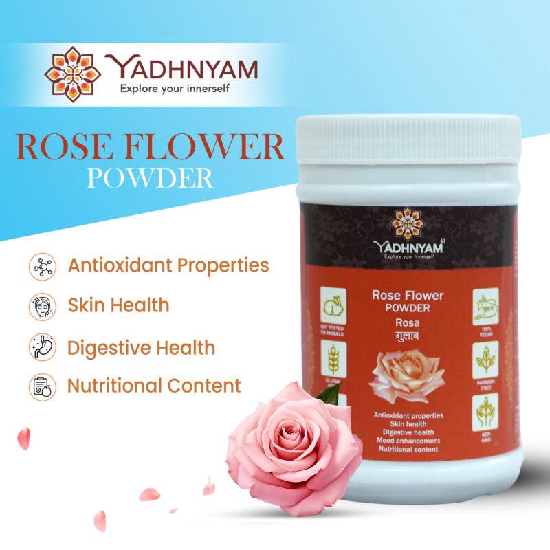 Rose flower powder